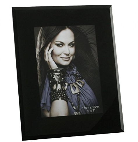 Black Glass 8 x 10 Photo Frame