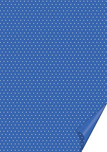 HEYDA Bastelkarton Happy Papers Punkte, DIN A4, mittelblau VE = 20