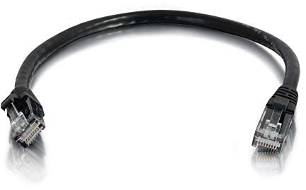 C2G 3M Schwarz CAT6 Ethernet Gigabit Lan Netzwerkkabel (RJ45) Patchkabel, UTP, kompatibel mit CAT. 5, CAT. 5e und CAT. 7., 1.5M