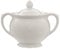 Premier Housewares - Zuccheriera in Porcellana Goffrata, Colore: Bianco