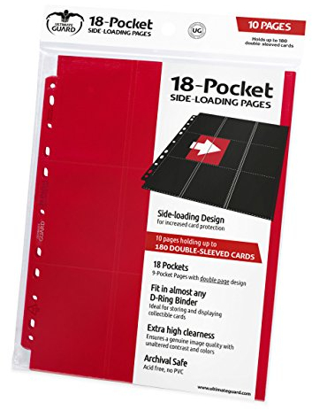 Ultimate Guard 18-Pocket Pages Side-Loading Rot (10)