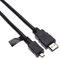 Micro HDMI zu HDMI Kabel Adapter konverter Kompatibel mit Panasonic Lumix DMC DMC- HC HC- Series GH4 FZ1000 FZ300 FZ330 GF7 GF7K GH4A GH4H TZ61 TZ70 4k 1080P HDMI kleine Verbindungskabel (3m)