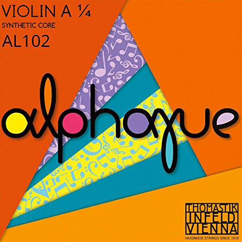 Thomastik Single string for Violin ALPHAYUE 1/4, scale 260mm/10.2 nylon core - A-string synthetic core, alu-wound