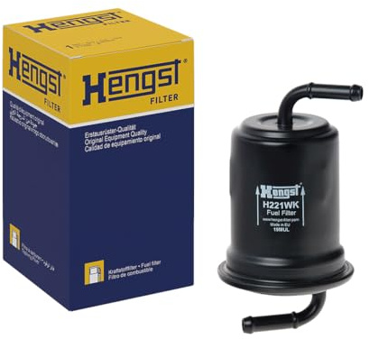HENGST - Kraftstofffilter H221WK - Hochwertiger Kraftstoff-Leitungsfilter für KFZ - Entfernt Staub und Schmutz aus Otto- oder Dieselmotoren - Schützt das Einspritzsystem