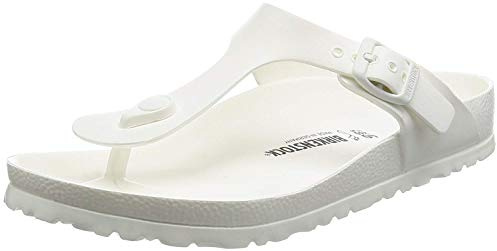 Birkenstock Unisex-Erwachsene Gizeh Zehentrenner, Weiß (White), 44