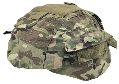 ATAIRSOFT Airsoft Tactical Helm Abdeckung für Military Mich 2000 Ver2 / ACH Helm mit Rückentasche (MC)