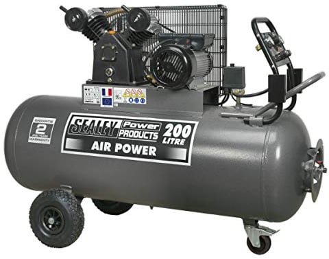 Sealey Sac3203B Compressor 200Ltr Belt Drive 3Hp with Front Control Panel