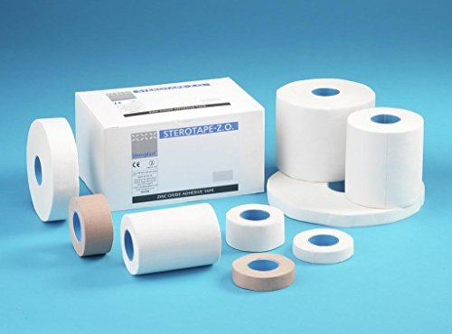12 Rolls 2.5cm x 10m Steroplast Zinc Oxide Tape Medical Clinical Bandage