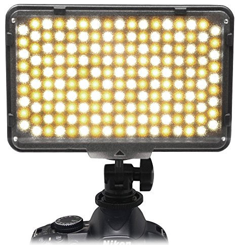 Mcoplus® 168 Bi-color 3200K - 7500K Ultra High Power Professional Photography Panel Digital Camera/LED Camcorder Studio LED Lighting for DSLR Canon, Nikon,