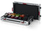 Gator Cases G-TOUR Serie Gitarren Pedalboard mit ATA Road Case, Rollen und Ziehgriff; Groß: 60 x 28 cm (G-TOUR PEDALBOARD-LGW), Schwarz