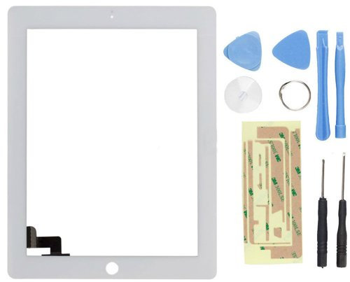 LeHang Tout Nouveau Verre de Remplacement écran Tactile digitizer pour ipad 2 Blanc
