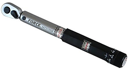 Force - CLE DYNAMOMETRIQUE COURTE 195 MM CARRE 1/4 DE 3 A 15 NM