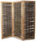 Weidenprofi Sichtschutz, Paravent aus Weide, Modell ELEGANT, 3-teilig in der Größe (BxH): 180 x 180 cm