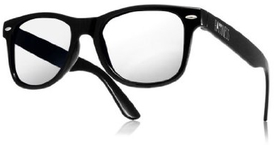 morefaz New Unisex (Mens Womens) Vintage Retro Klare Linse Brille Glasses Clear Lens (TM) (Happines)