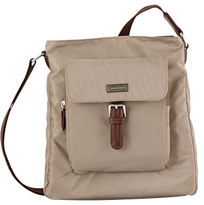 TOM TAILOR Rina Damen Hobo Bag Schultertasche Mittelgroß Beige