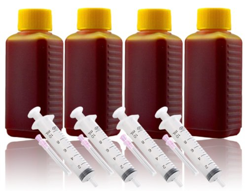 400ml Nachfülltinte Druckertinte Refillset für HP (gelb/yellow)