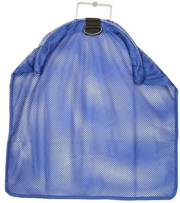 Scuba Choice Fish Bag Net with 5mm Stainless Steel Wire Handle – 24 x 17 Size, 12 Diameter, Secure Closing Clip, Reinforced Mesh - Durable & Reliable for Spearfishing, Diving, and Fishing – Blue