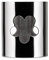 Alessi GIROTONDO Serviettenring, durchbrochen aus Edelstahl glänzend poliert, Blumen, 20 x 5.4 x 25.5 cm, Silber