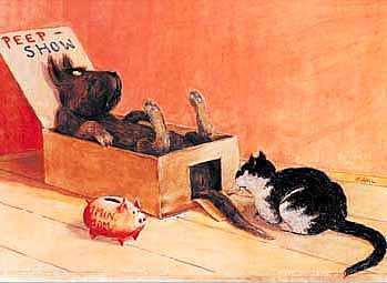 Kunstdruck Poster: Ernst Kahl Reeperbahn 70 x 50