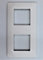 plaque 2 postes horizontal, entraxe de 71 mm hager essensya blanc