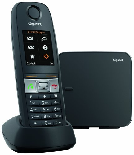 Gigaset E630 - Telefono Cordless, Resistente ad Urti, Spruzzi e Polvere, Vibrazione, funzione torcia, Nero [Versione Italiana]