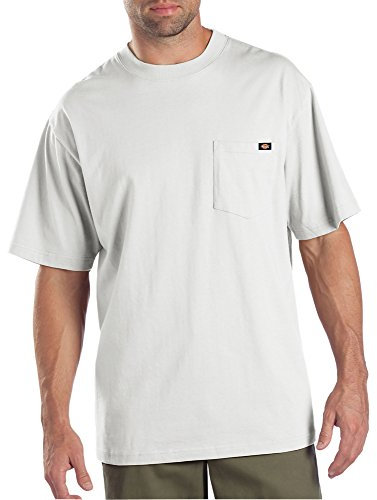 Dickies Men's 2-Pack Short-Sleeve Pocket T-Shirts, White, XXL