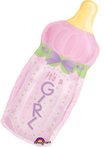 Shape Folienballon Girl Flasche P30