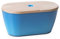 Omada Design Cassetta Portapane, Porta Pane con coperchio/tagliere (34x17x19 cm), Lavabile in Lavastoviglie, Made in Italy, linea Woody, Turchese