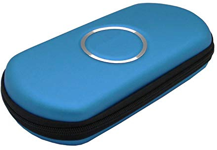 OSTENT Hard Travel Carry Cover Case Tragetasche Pouch Protector Kompatibel für Sony PSP 2000 3000 Farbe Blau