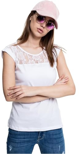 Urban Classics Women's Women's Top Laces Tee T-Shirt