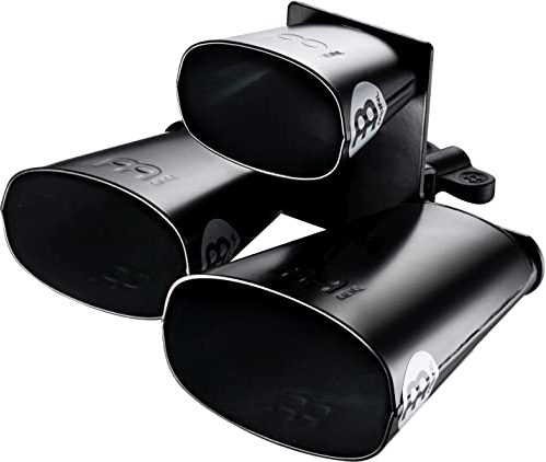Meinl Percussion SLTRI-BK - Campanaccio triplo, Colore: Nero