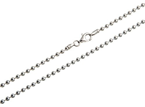 Kugelkette 3mm - 925 Silber Länge 40-100cm