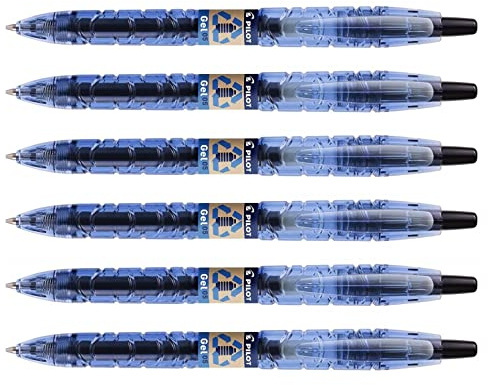 Pilot Set 6 Stifte Schreibender Gel B2P pte 0,5 mm Strichstärke 0,3 mm schwarz