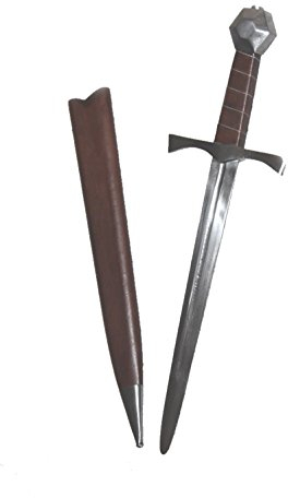 Battle-Merchant - Mittelalterdolch für leichten Schaukampf, inkl. Scheide, SK-C