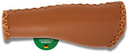 CONTEC Fahrrad-Griff Tour Exclusiv Pro, ergonomische Fahrradgriffe, Lenkergriffe, alle Fahrradtypen, wetterfestes Kunstleder, honigbraun, leicht