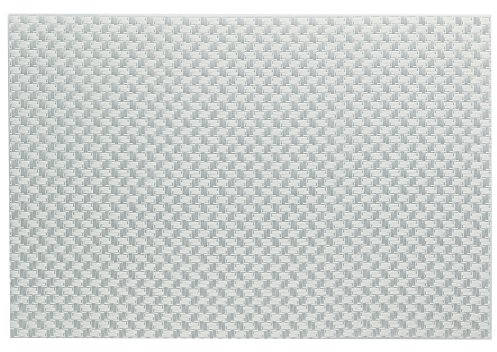 Kela Tisch-Set Plato 45x30cm aus PVC/Polyester in weiß, 45 x 30 x 1 cm