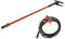 UNITED TRADE Raccogli olive abbacchiatore elettrico potenza 140w voltaggio 12v con asta allungabile fino 3 mt cavo 10mt montato con asta 15mt United