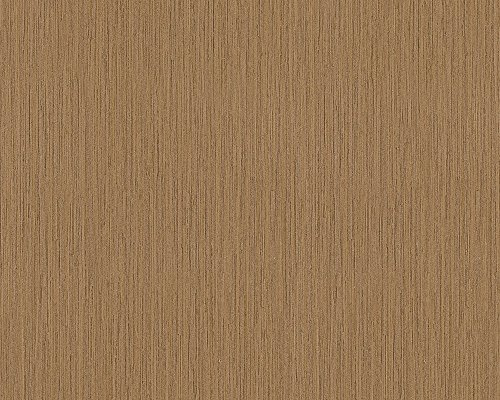 A.S. Création VERSACE WALLPAPER Vliestapete - Luxustapete einfarbig - 10,05 m x 0,70 m - braune Tapete - Designertapete Made in Germany - 962281