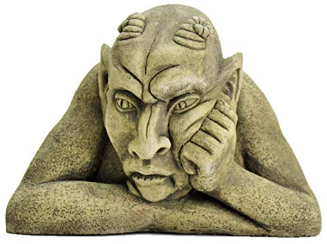 Bill-Garden Ornament-Gargoyle-Sculpture Stone Statue- Home Patio-Decorative Gift