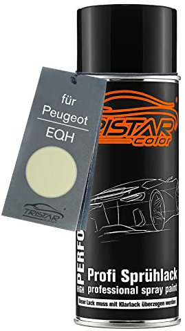 TRISTARcolor Peinture voiture Bombe de peinture pour Peugeot EQH Vert Tilleul Peinture de base aérosol 400 ml