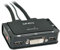 Lindy 42341 DVI KVM Switch Compact USB 2.0 Audio 2 Port schwarz