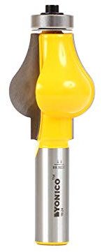 Yonico 18124 - Handrail Router Bit, Standard - Cutting Height: 1-9/16 - 1/2 Shank