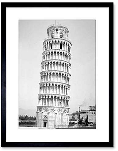 Wee Blue Coo Photo Architectural Leaning Tower Pisa Cool Framed Wall Art Print