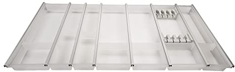 SOTECH 100 cm Cuisio Bac à Couverts Insert à Couverts Blanc translucide mit Bloc à Couteaux Range-Couverts de