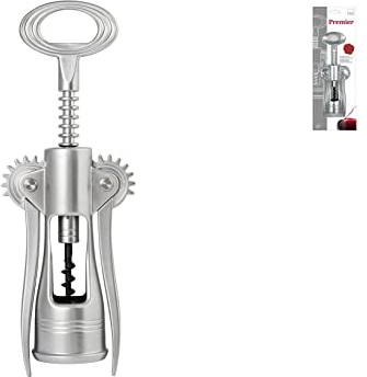 H&H Premier Levatappi, 2 Leve, Satin, Metallo, Acciaio/Argento, 9x5x2,5 cm