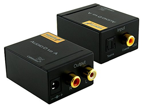 Cablesson SAP-3 (DAC) Digital to Analogue Audio Converter Adapter Coaxial Optical Toslink RCA L/R Compatible with Blu-ray Player PS3 PS4 XBox HD DVD Sky Q HD Apple Plasma Home Cinema Systems AV Amps