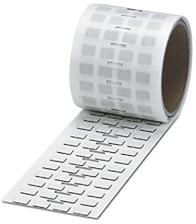 PHOENIX CONTACT EMLP (13X9)R Kunststoffschild, 13mm x 9mm Schriftfeldgröße, 500 Einzelschilder, Weiß