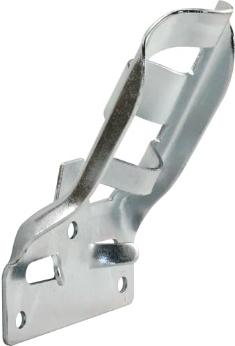 Prime-Line U 9378 Support pour mât de drapeau de 1,9 cm, 30 degrés, construction en acier estampé, plaqué zinc
