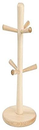 T & G Woodware Arbre à mug en hêtre huilé certifié FSC, 6 Pinces