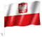 Autoflagge/Autofahne Polen mit Wappen/Adler
